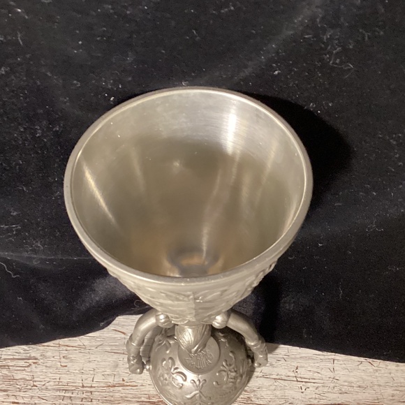 Vintage German Pewter Wedding Cup - Picture 6 of 8